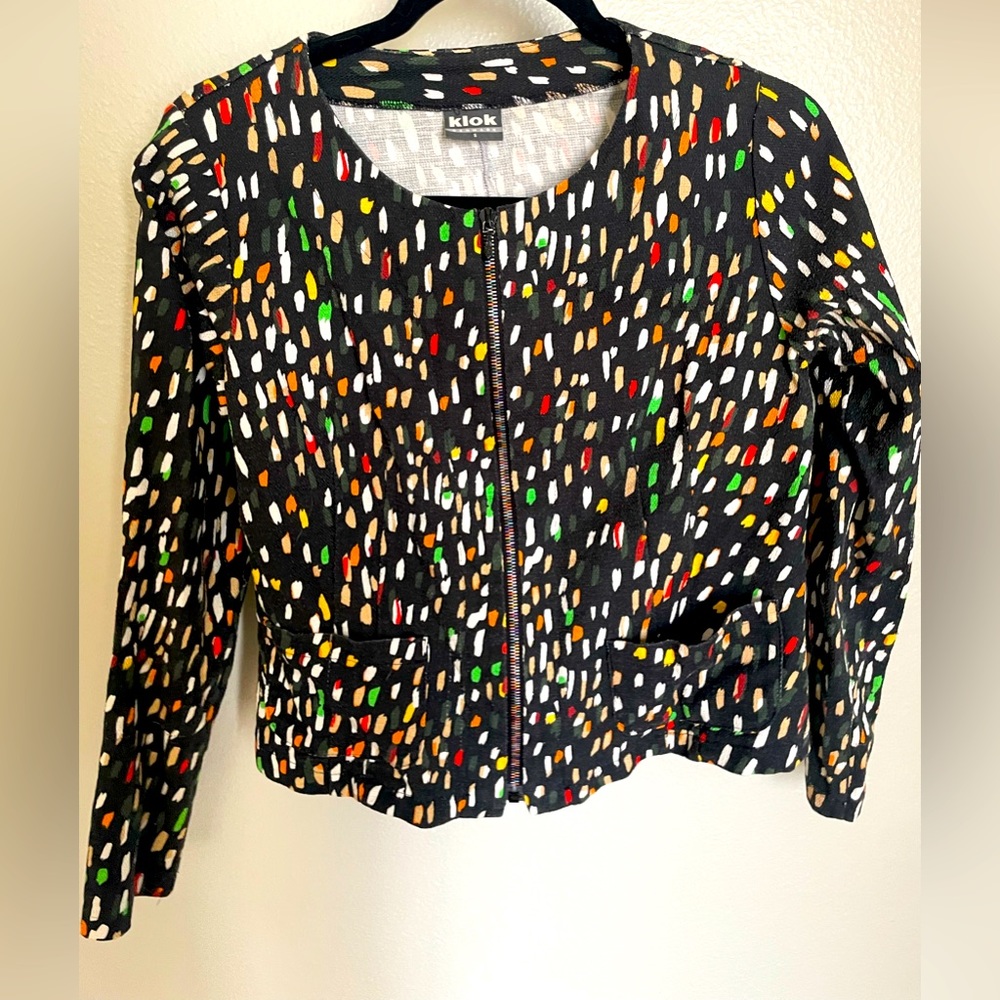 Multicolored Woolen Blazer